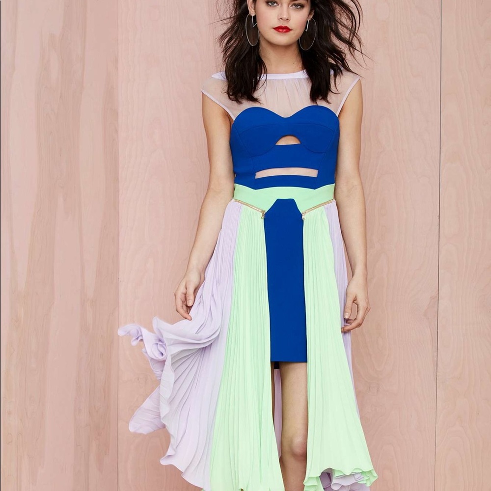 Three Floor Colorblock Dress